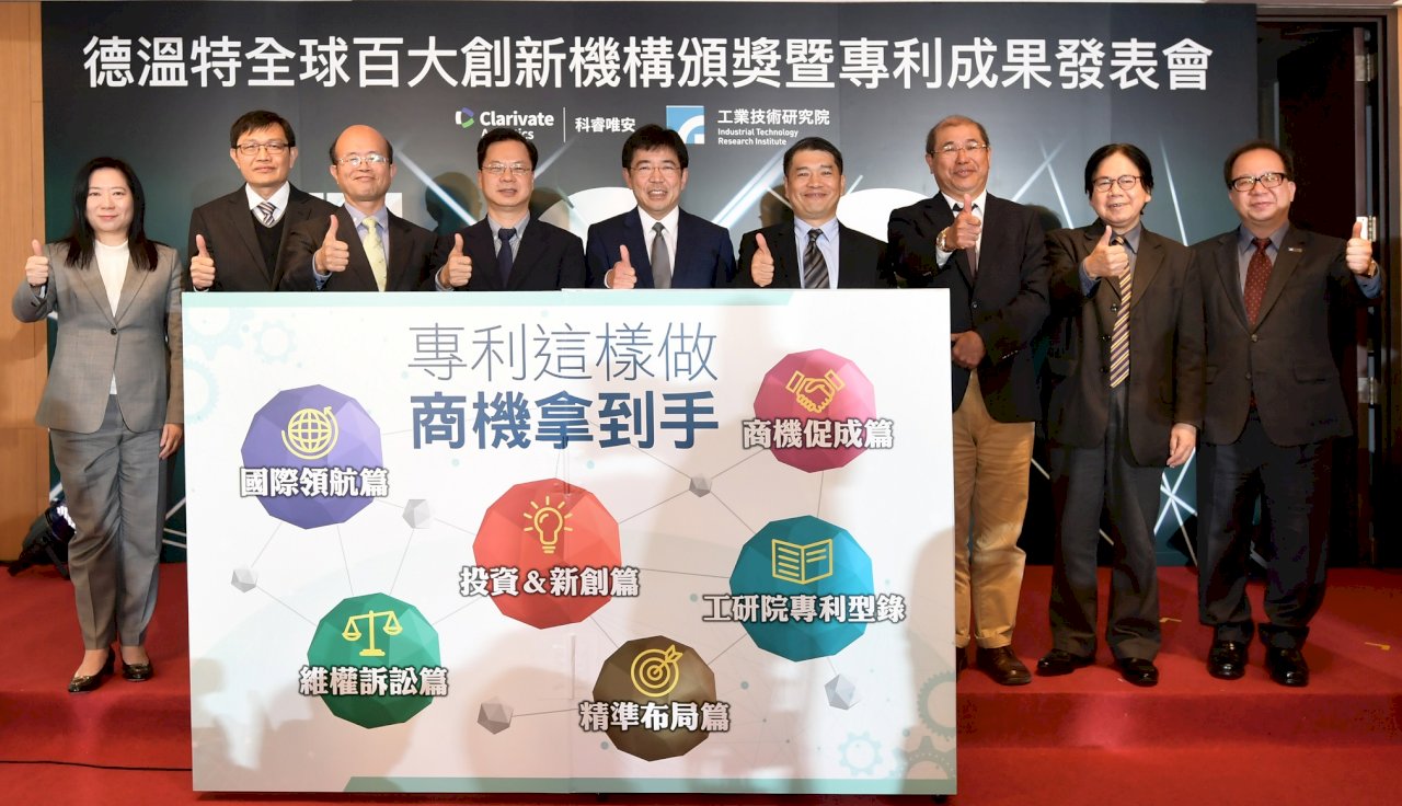 亞洲之最！ 工研院以智權影響力 4度獲頒全球百大創新機構獎