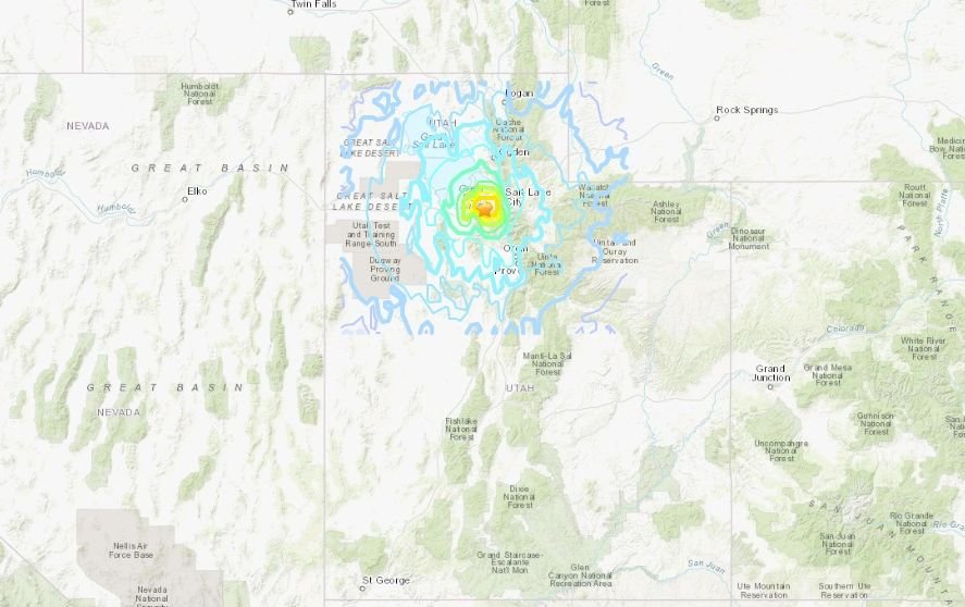 美國鹽湖城附近規模5.7地震 尚無傷亡消息