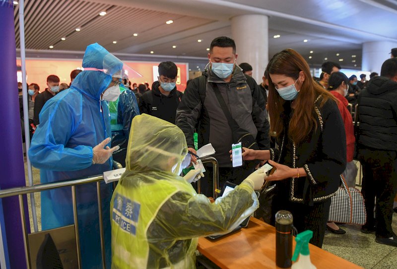 武漢肺炎中國新增1本土確診 持健康碼卻發病