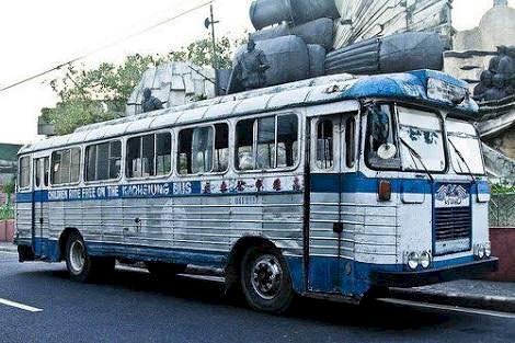 用高雄舊公車抗疫 宿霧市違規者必須上車聽講習