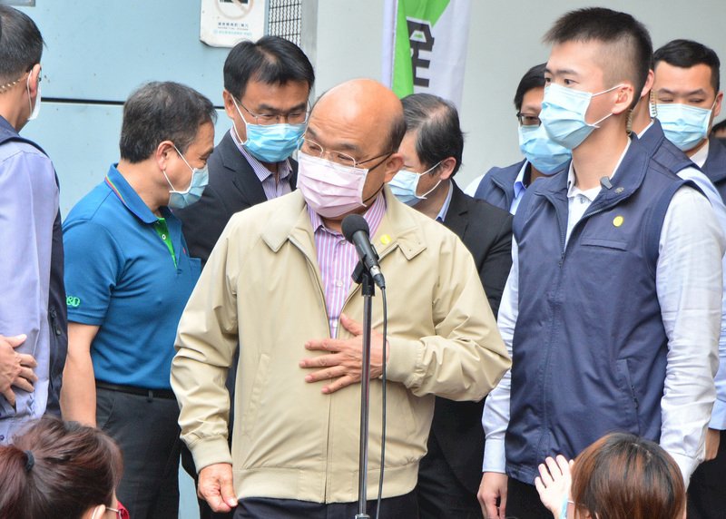 蘇揆全力拚防疫 避談內閣改組及罷韓案