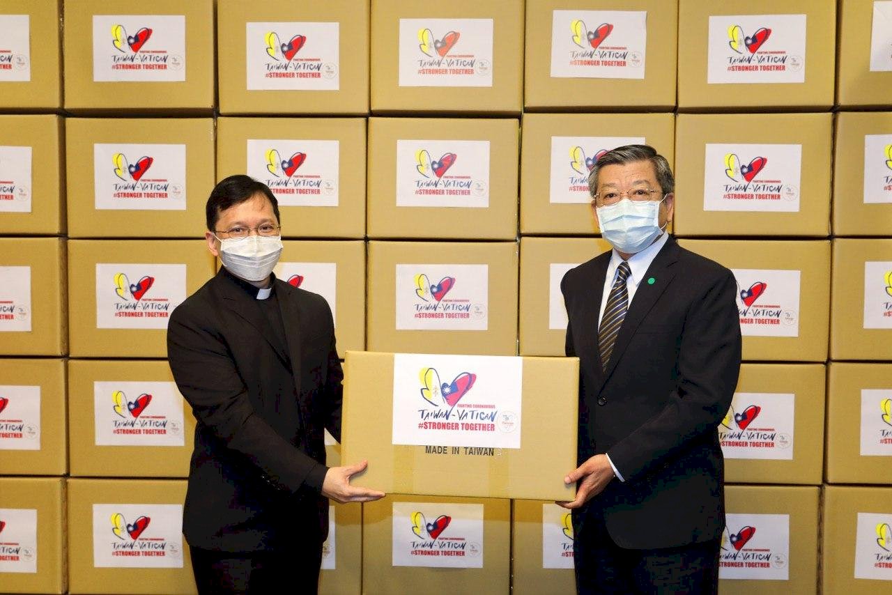 我再贈教廷20萬片口罩 外交部：展現台梵堅實友誼