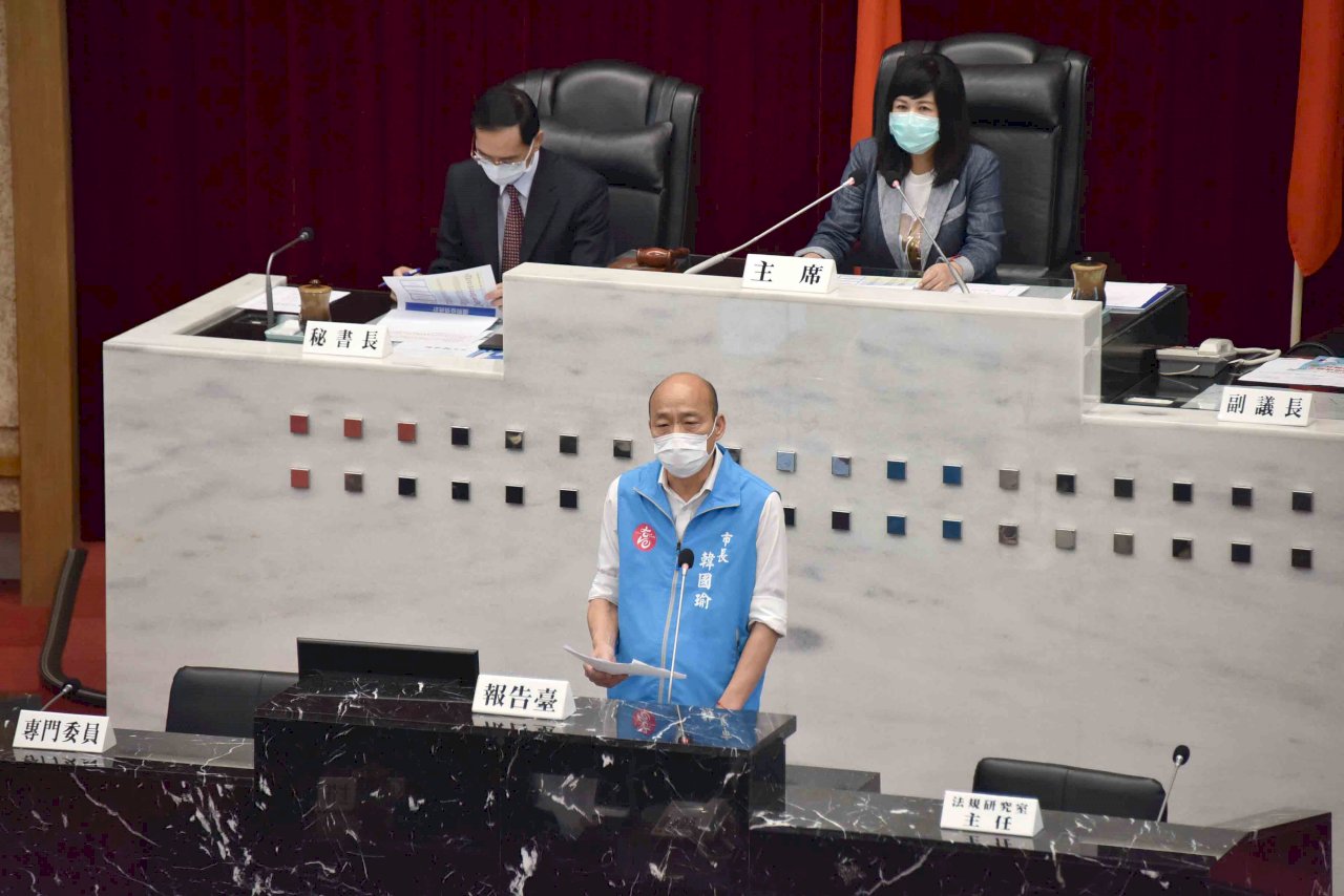 議會備詢遭猛批防疫與罷韓 韓國瑜冷處理