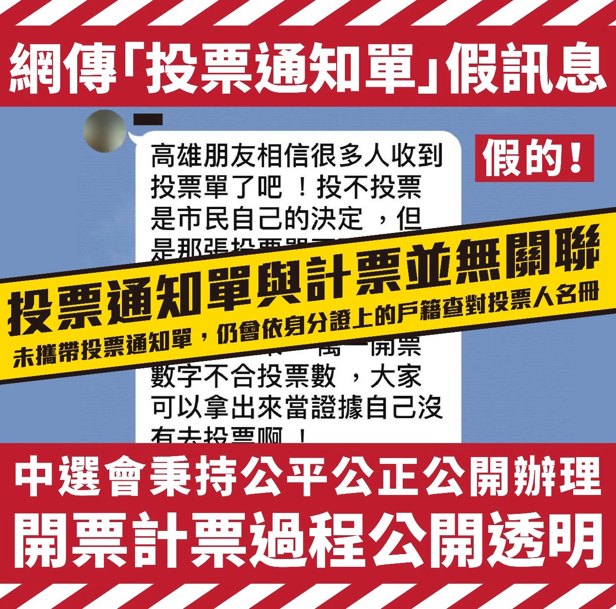 網傳投票通知單可當未投票證據 中選會：通知單與計票無關