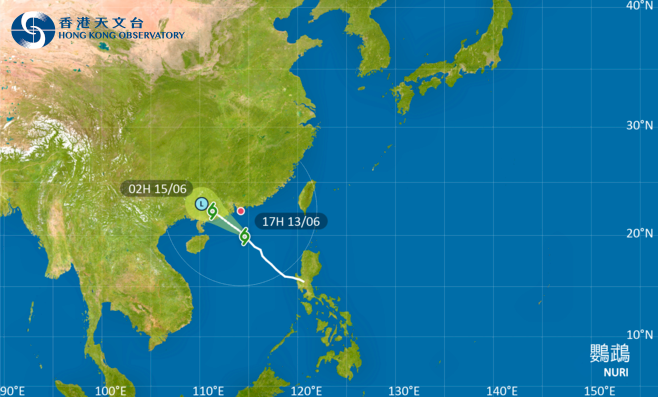 颱風鸚鵡逼近 香港懸掛3號熱帶氣旋警告