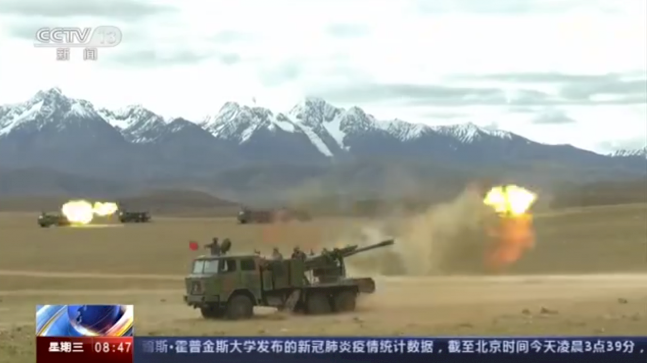 中印衝突釀死傷後 央視播出共軍演訓畫面秀肌肉