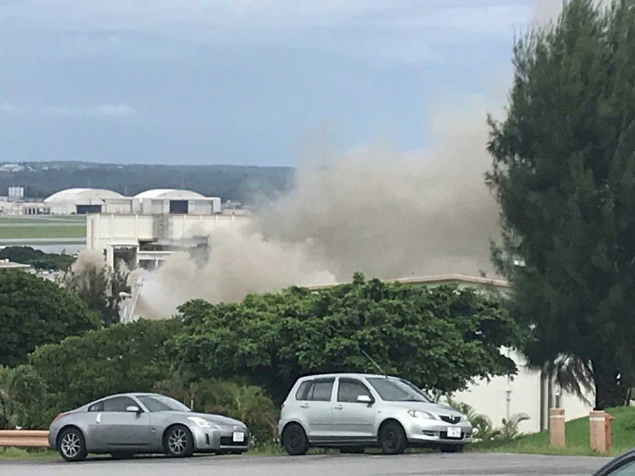 沖繩美軍嘉手納基地失火 暫未傳出傷亡