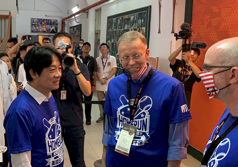 台南棒球場AIT美國日 賴清德：台美交流繼續往前