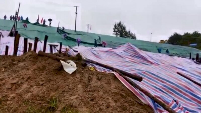 湖北水庫滑動變形 當局搶險近2.9萬民眾急撤