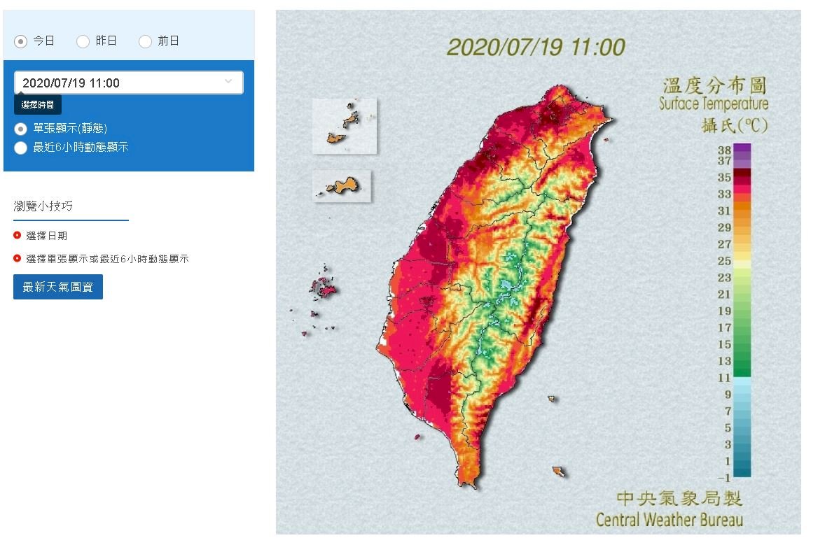 16縣市亮高溫燈號 台東已飆上38度