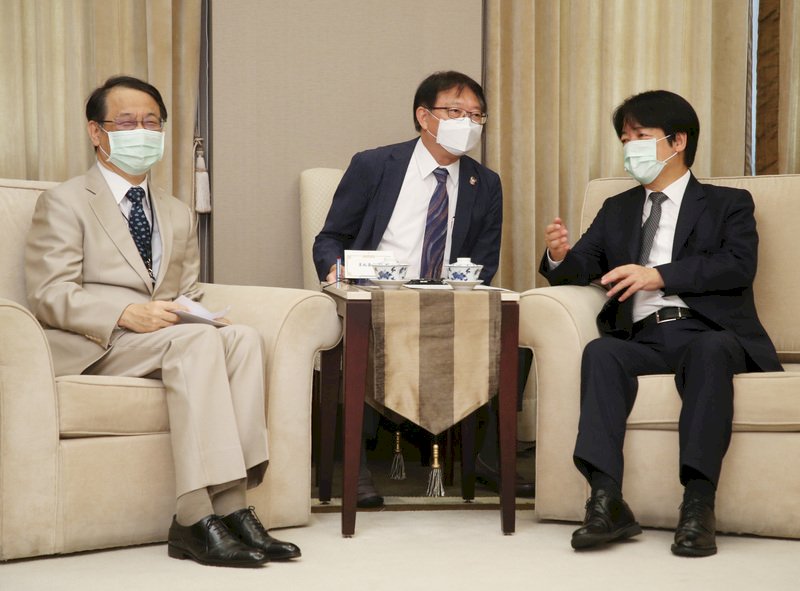 賴清德接見日本駐台代表 盼台日關係更緊密