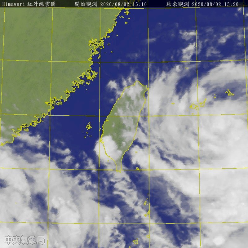 輕度颱風哈格比略增強 朝東北部海面接近
