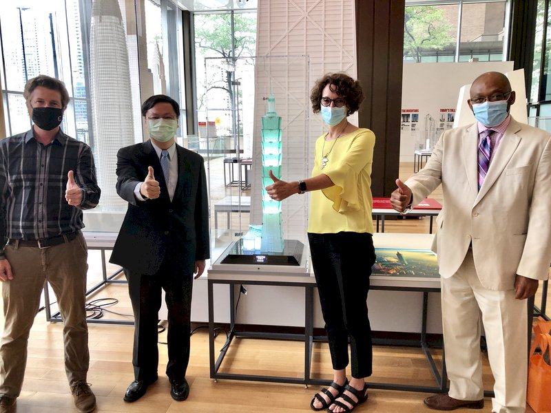 台北101模型亮相芝加哥建築中心 展現台灣之美