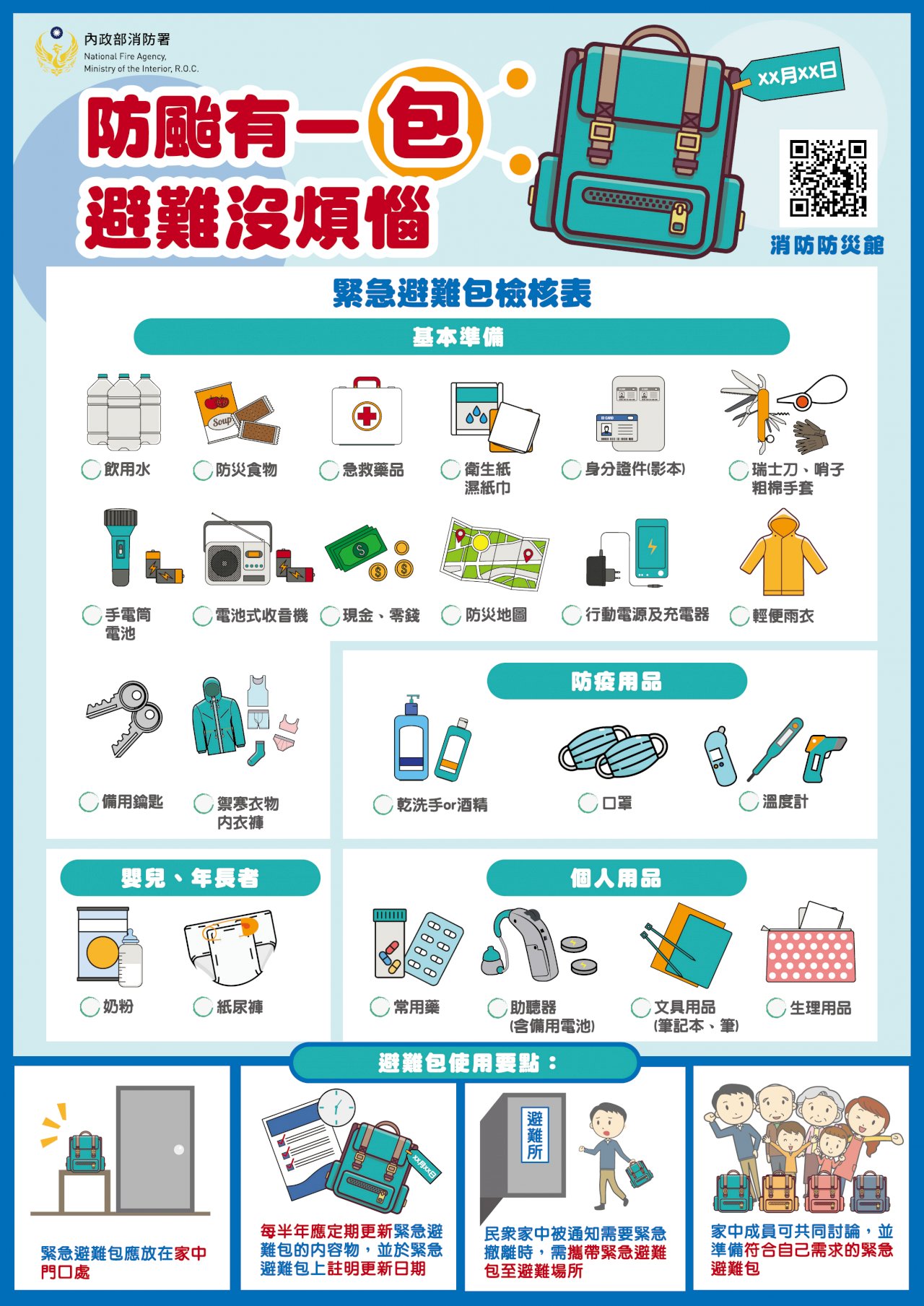 國家防災日來臨 內政部推各大賣場與網購平台9月設防災專區