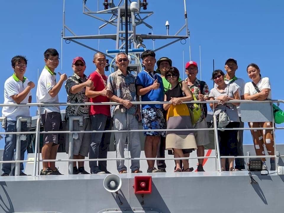 海巡署巡護船赴吐瓦魯  接回替代役男及日本民眾