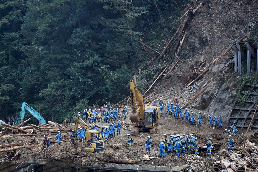 海神造成日本世界遺產受損 警消搜救失蹤者