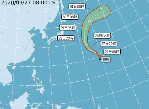 颱風「鯨魚」形成　對台灣無影響