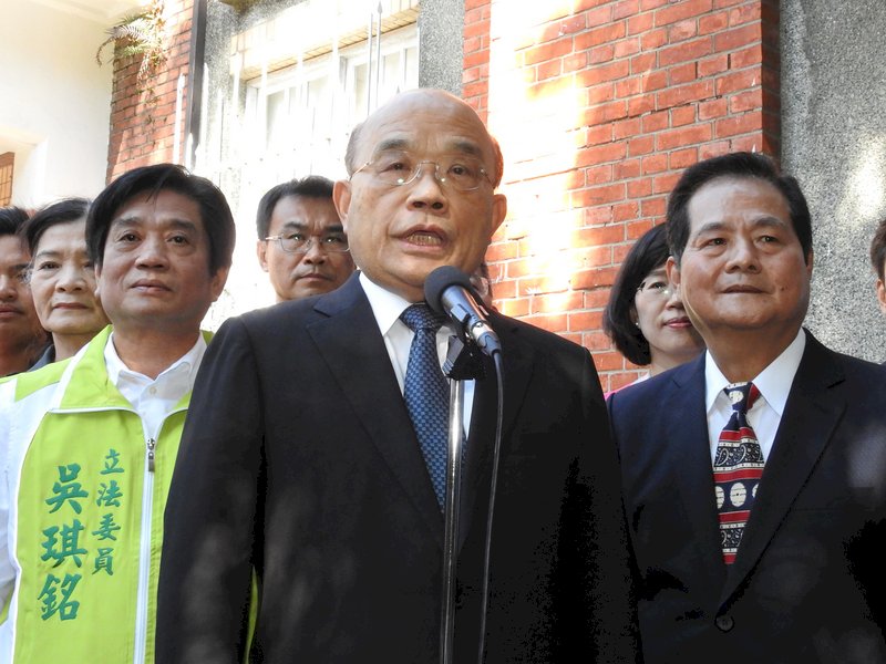 蘇揆：我們不要戰爭 別用戰爭威脅台灣人民