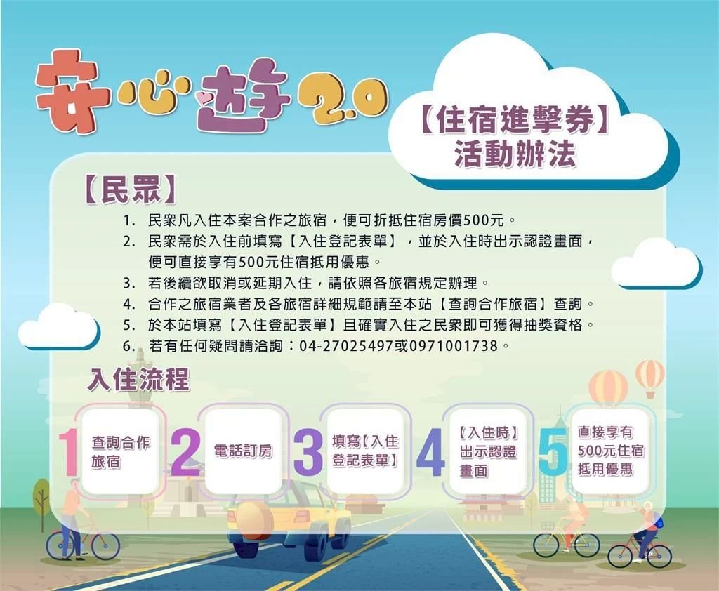 旅宿業安心遊2.0 發千萬張500元住宿優惠券