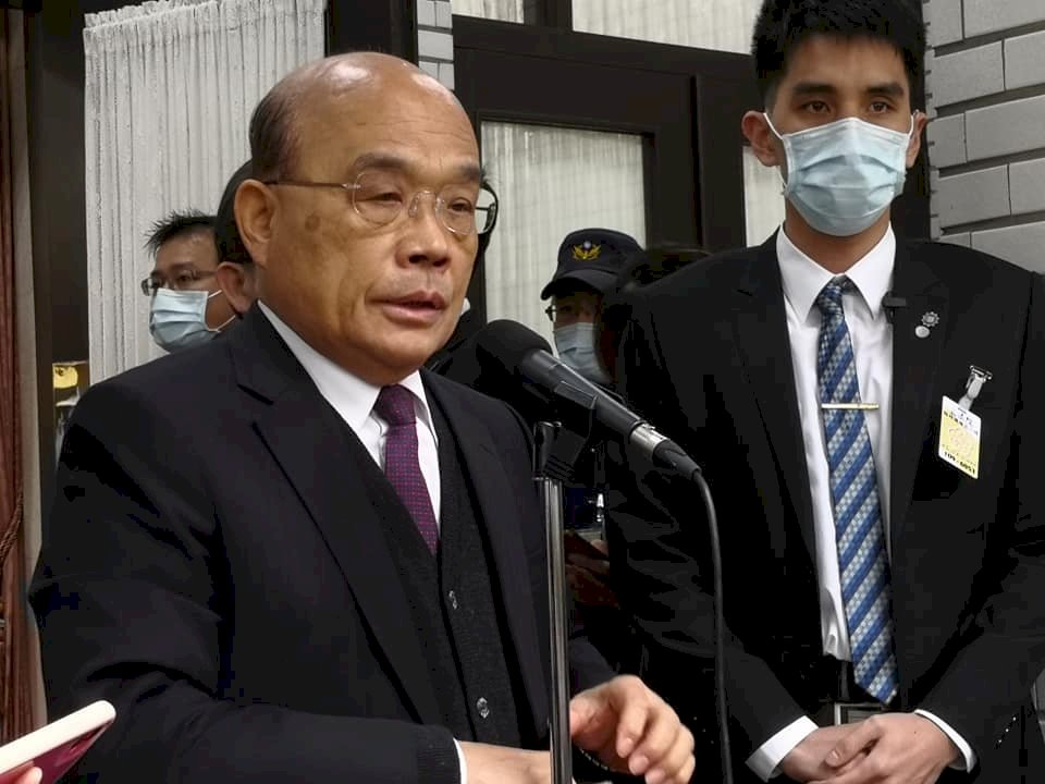 港警大拘捕 蘇貞昌：恐怖手段只會讓世界抨擊中國