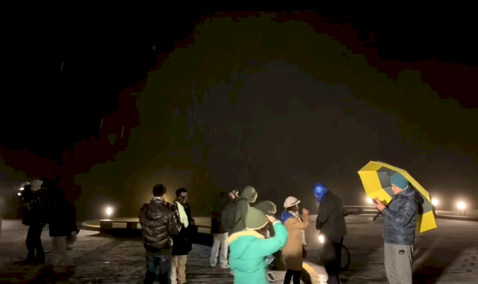 宜蘭太平山下雪 林務局8日啟動園區交管