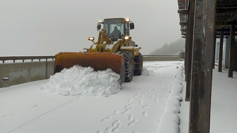 合歡山創入冬最大降雪(影音)