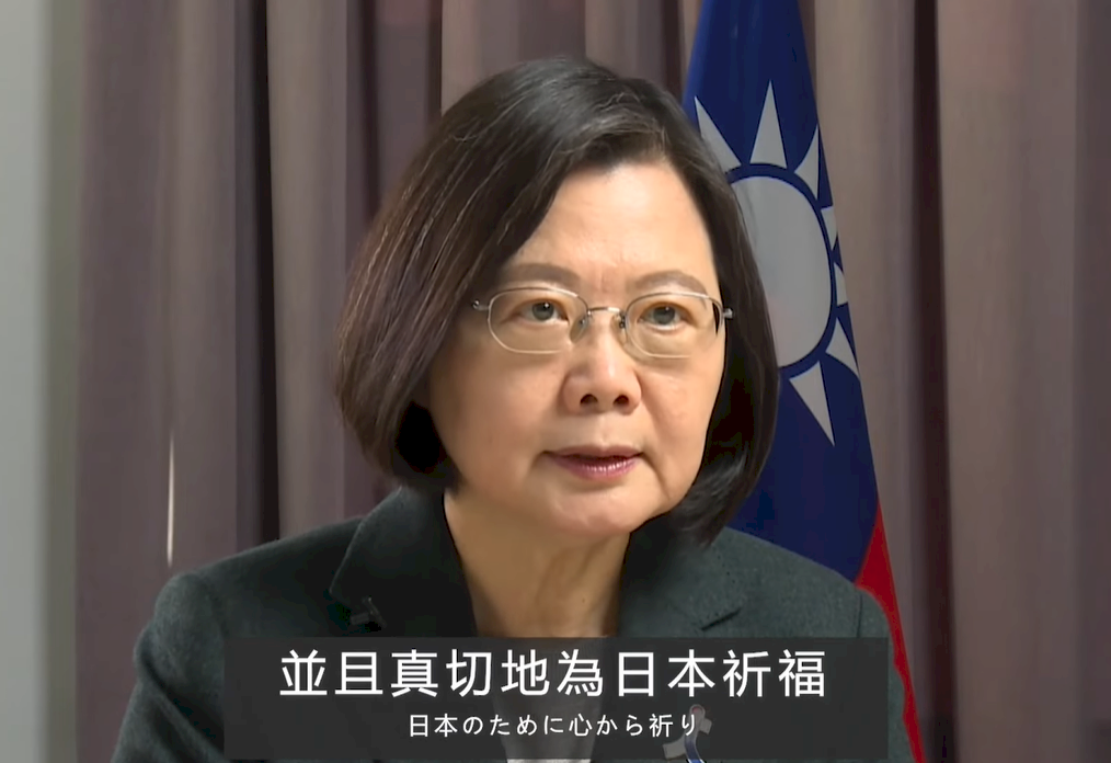 311十週年點燈紀念台日友情  總統盼東奧順利舉辦