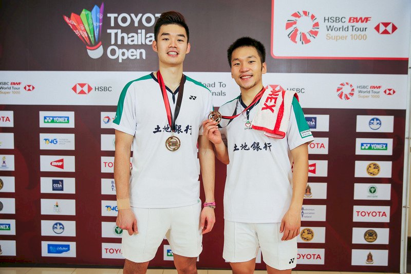 二連冠！泰國羽賽 王齊麟／李洋男雙稱霸