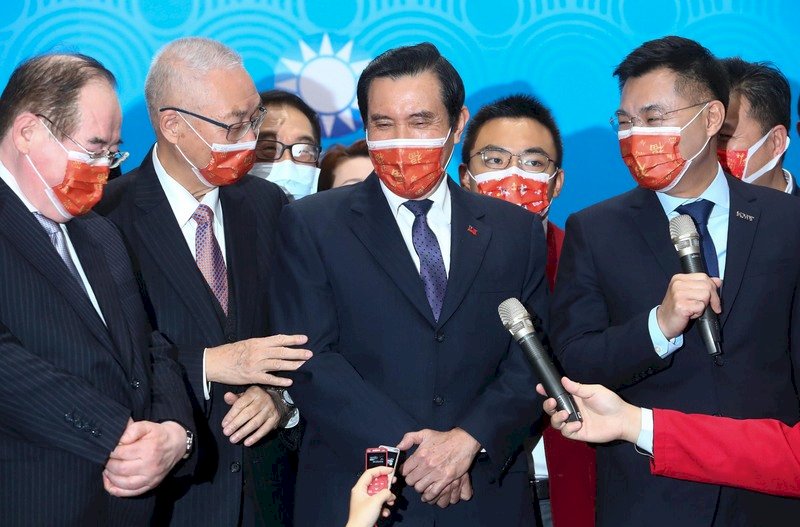 國民黨新春團拜 黨主席選舉成話題焦點