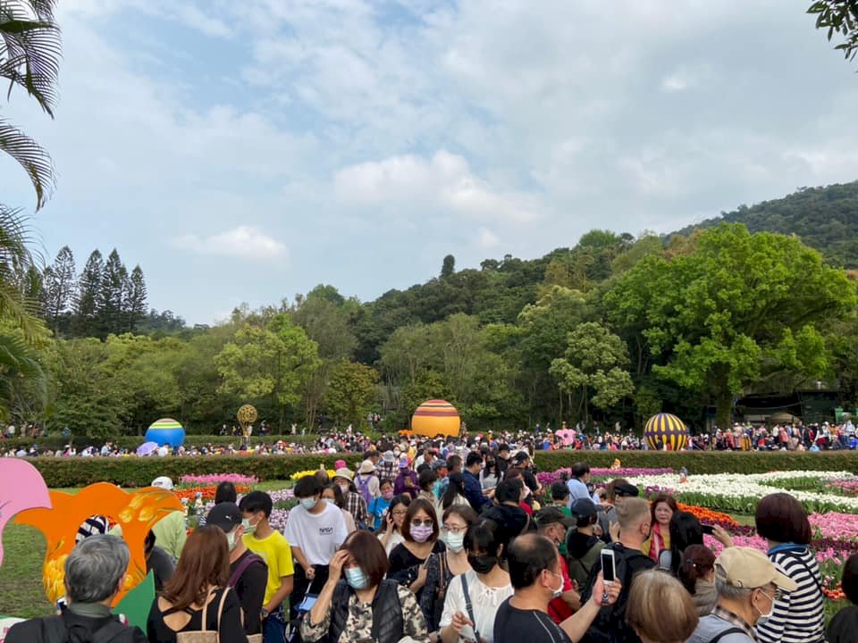 麥擱來啊！士林官邸鬱金香展人潮亮紅燈  北市籲暫緩前往