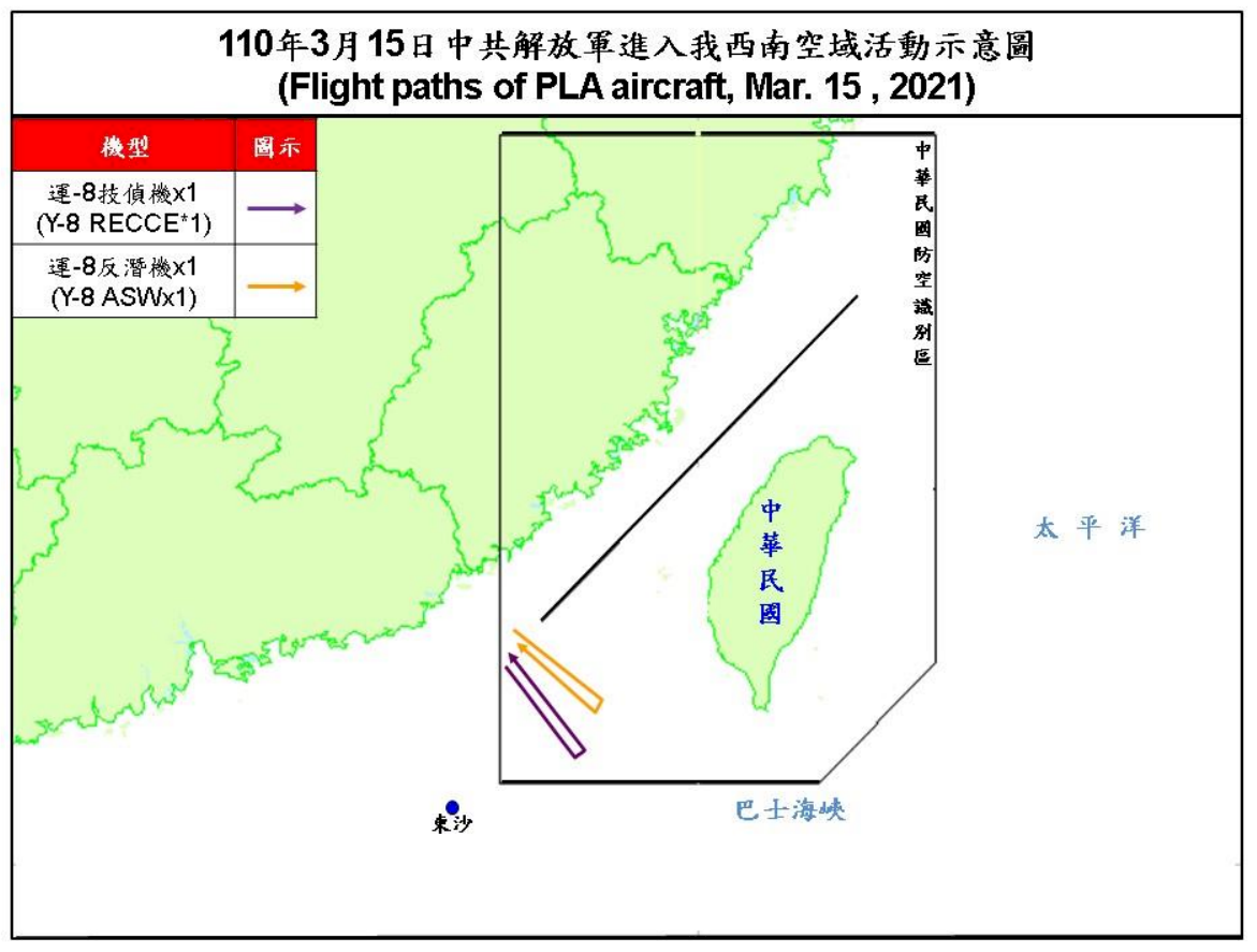 共軍2架運8擾台 空軍兵力應對