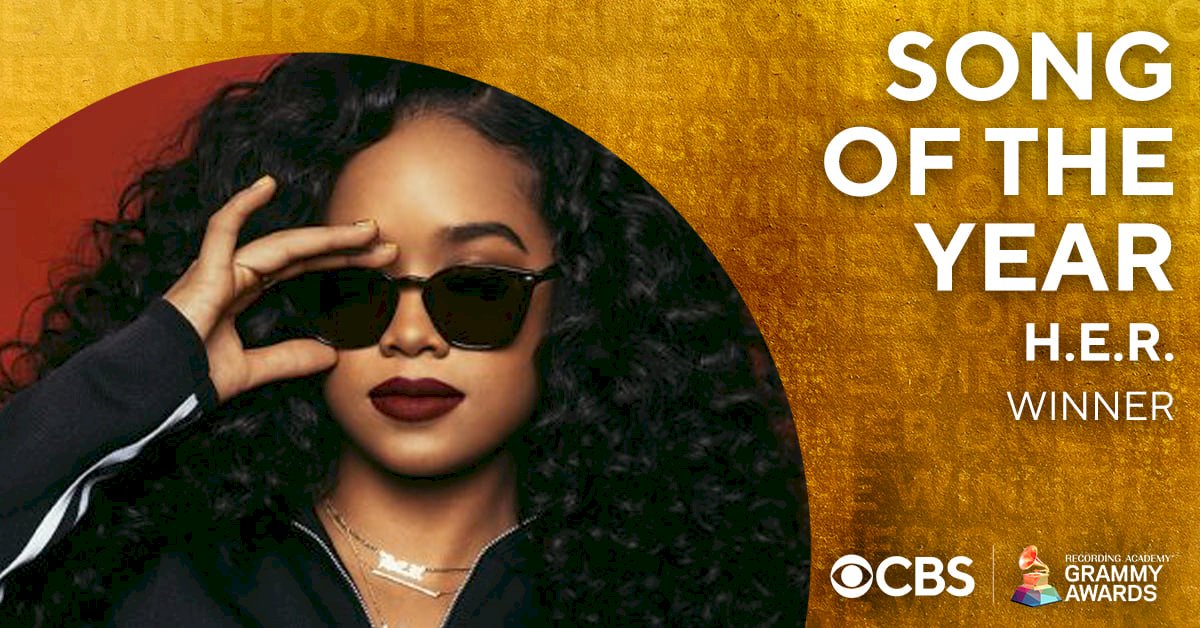 H.E.R.「我無法呼吸」 奪葛萊美最佳年度歌曲獎