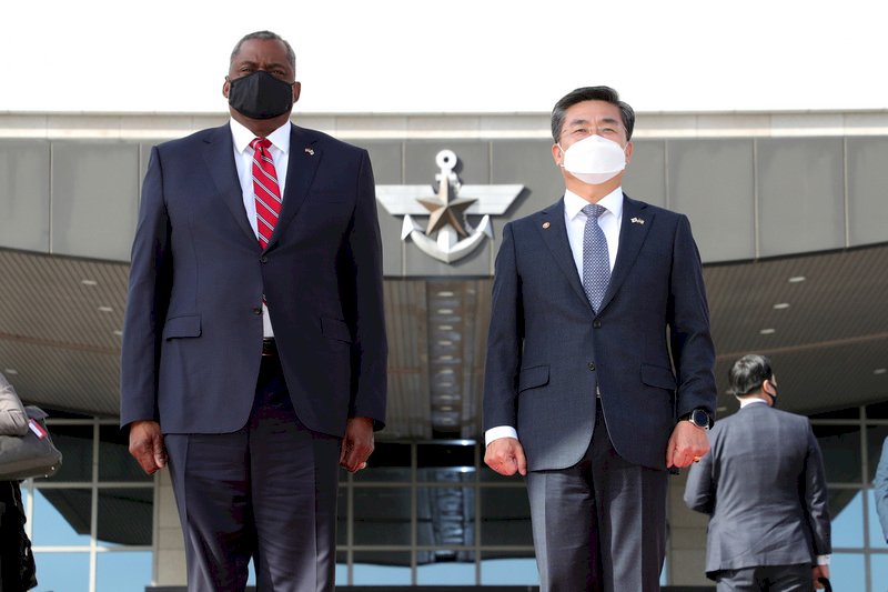 美防長：印太地區面臨威脅 韓日關係至關重要