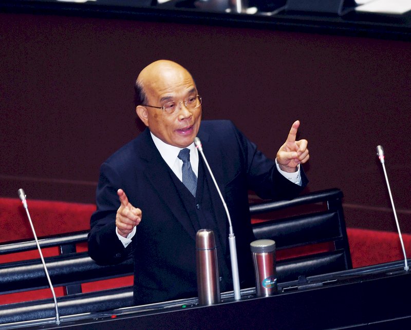 江啟臣批觀光推動委員會3年未開 蘇揆：開會不一定能解決問題