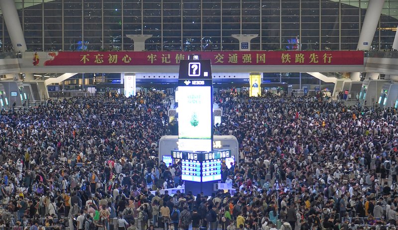 長假延後返鄉效應 中國五一鐵路運量創歷史新高