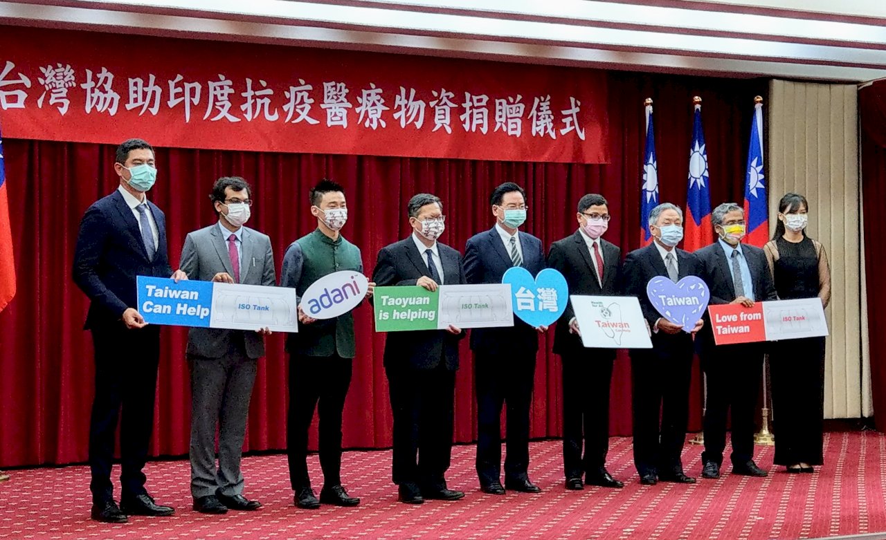 台商捐贈抗疫物資 印度駐台代表：見證「Taiwan Can Help」