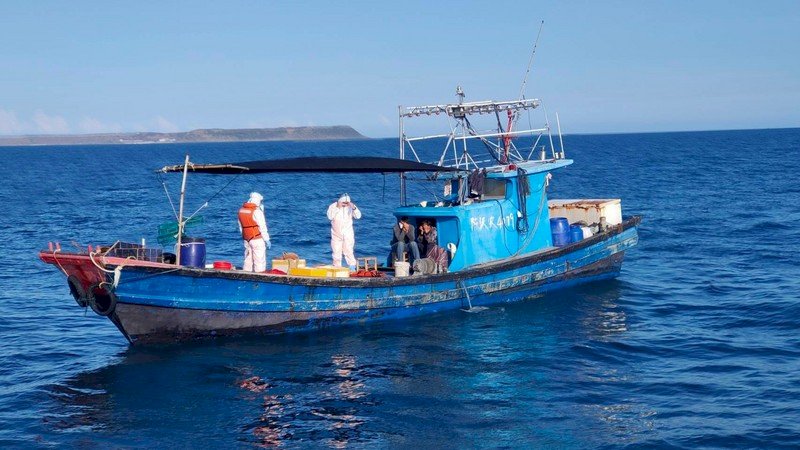 中國休漁期陸船頻越界  澎湖海巡10天扣4艘