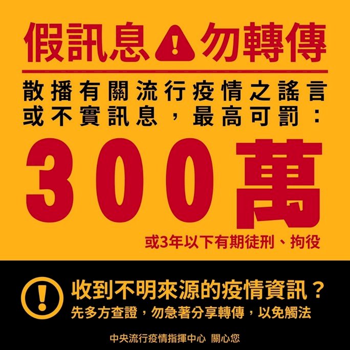 指揮中心：收到不明確診個案資訊勿轉傳  最高可罰300萬