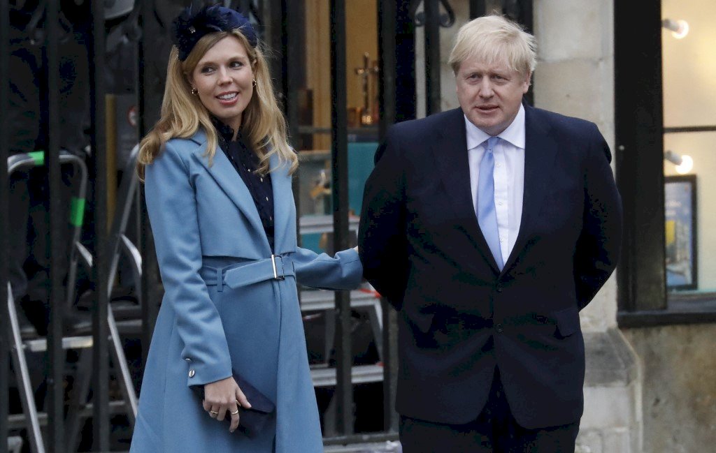 英國首相強生 29日與未婚妻秘密完婚