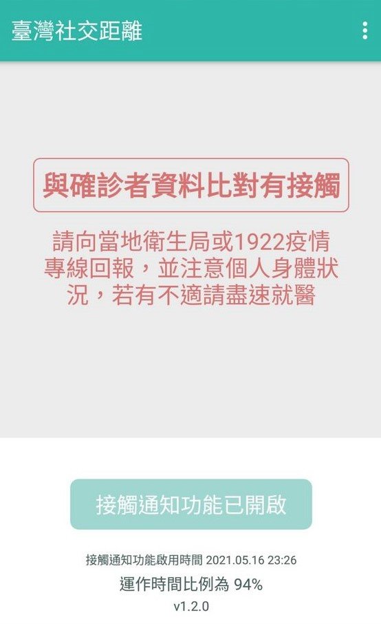 App通知與確診者接觸怎麼辦？指揮中心：戴好口罩注意身體狀況