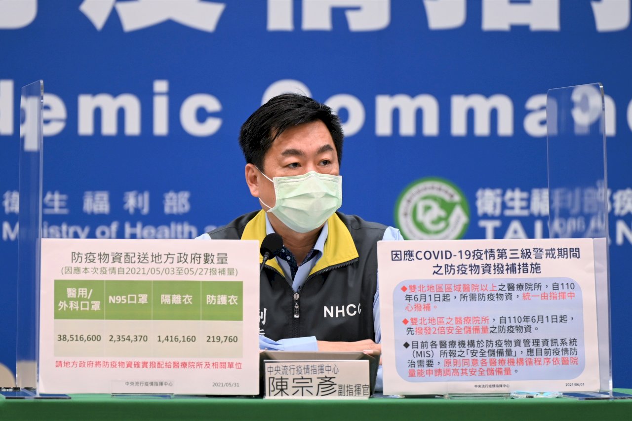 三級警戒／即日起雙北醫療院所防疫物資安全儲備量提高2倍