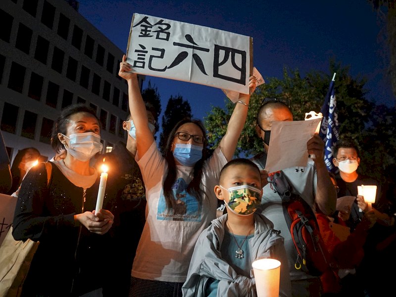 香港遭噤聲 天安門守夜活動轉往海外