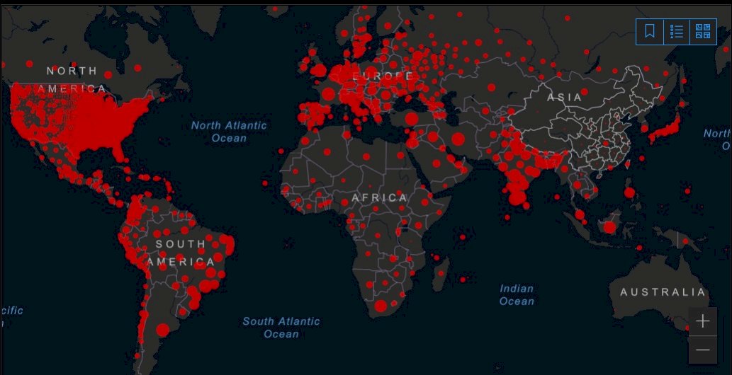 COVID-19全球確診逾1億9033萬例 超過409萬人病故