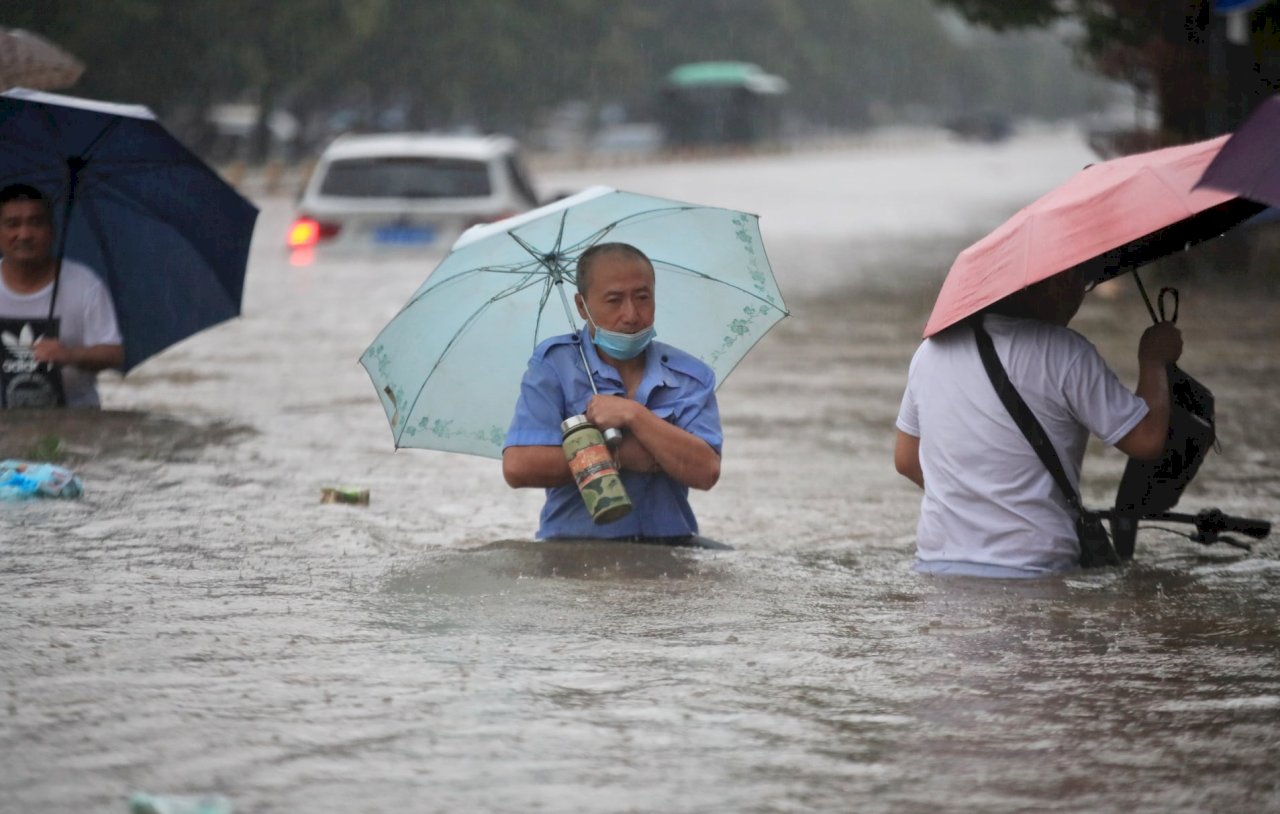 河南鄭州暴雨成災 蔡總統表達慰問與哀悼