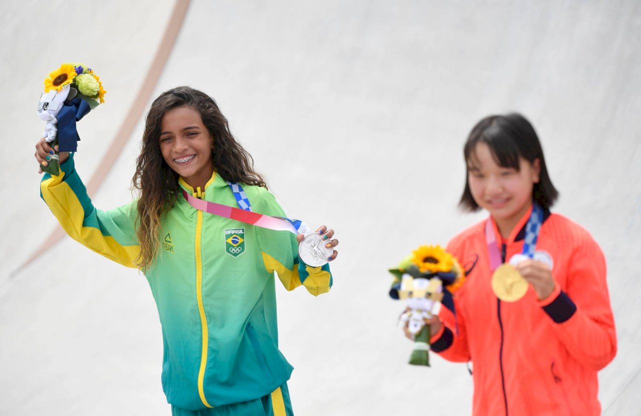 東奧女子滑板巴西奪銀 &nbsp;近代奧運史最年輕選手