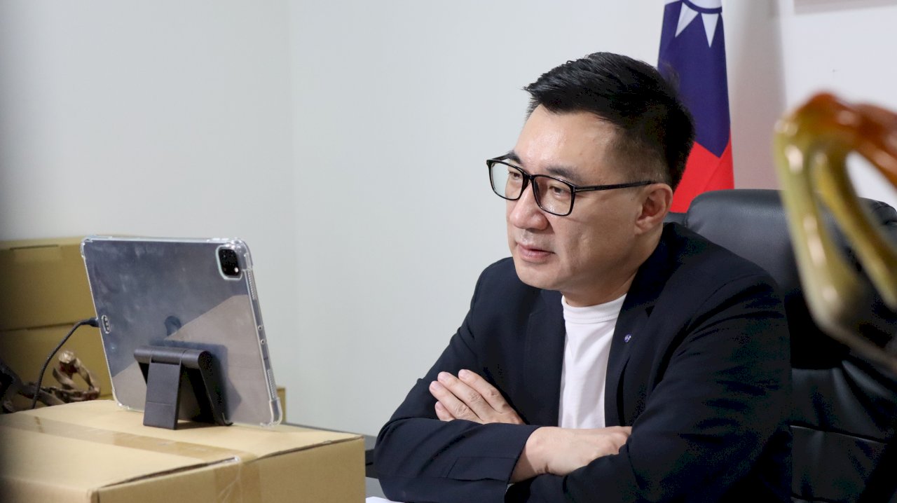 與美政策學者視訊 江啟臣：稱國民黨反美是惡意汙衊