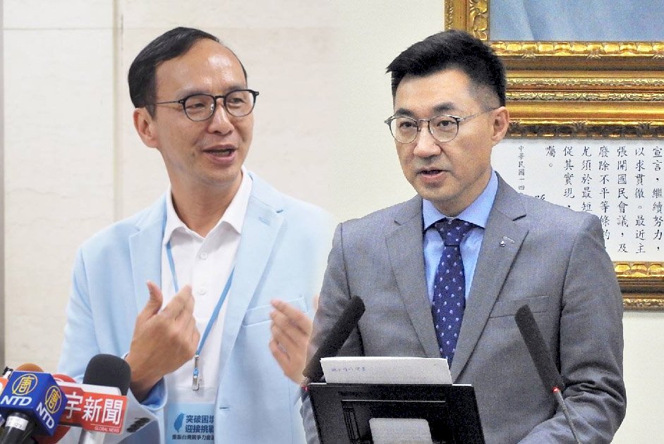 拚選黨主席 朱：撕掉紅統標籤 江：反對消滅中華民國