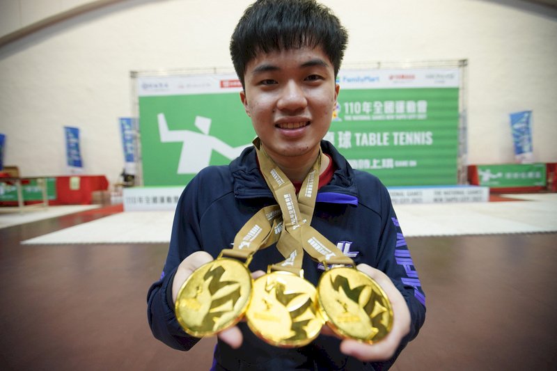 對手受傷退賽  林昀儒全運桌球男單奪金