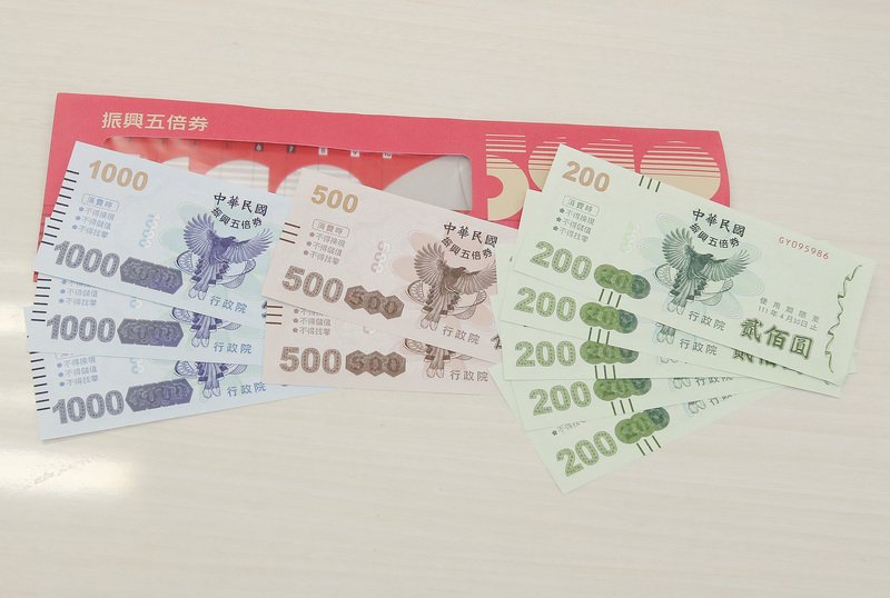 紙本五倍券第二梯次預訂首日 逾58萬人預約