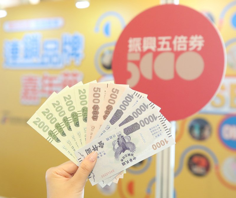 15日起開放店家兌領紙本五倍券 財部：流程更簡便